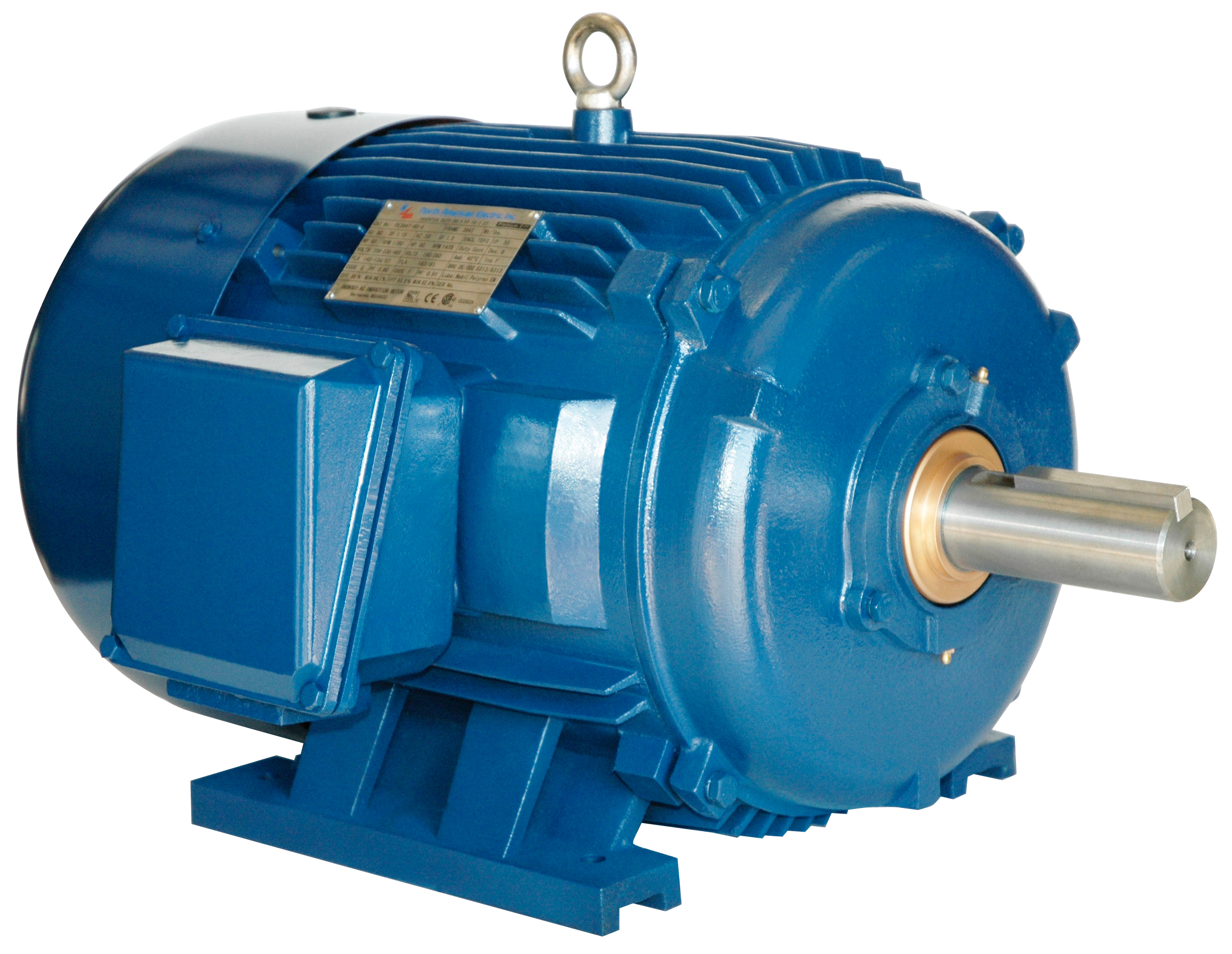 NAE PE364T-40-6-575V 40 HP 1200 RPM 364T Frame TEFC 3-Phase Motor 575V ...
